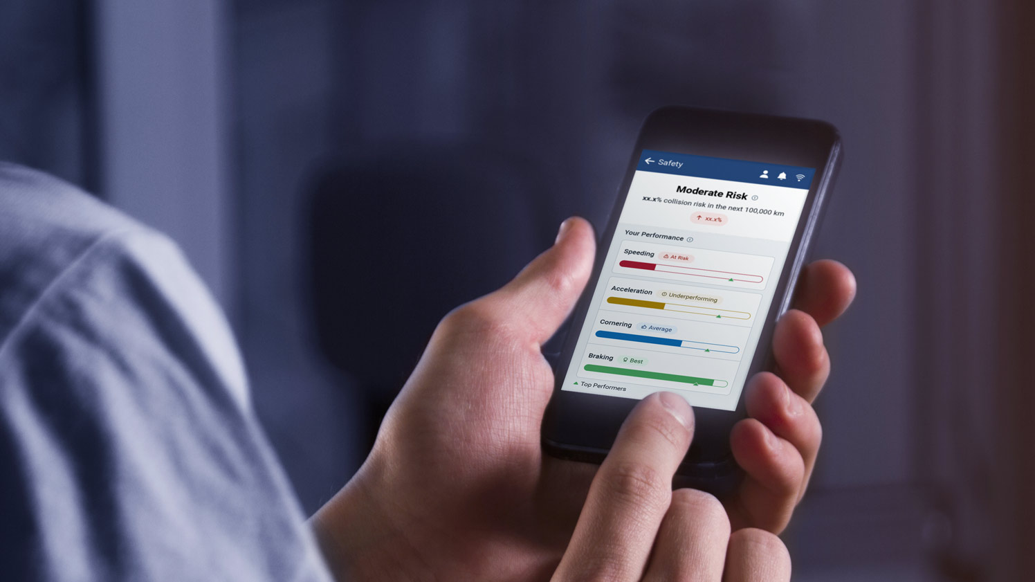 geotab drive safety profile mobile lifestyle mockup